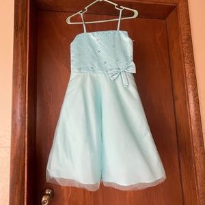 Short sky blue dress Kids size 12